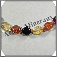 AMBRE - Sautoir - Perles Baroques 10  12 mm - 3 Couleurs - 140 cm - L001