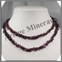 AMETHYSTE Brsil - Sautoir Baroque - 80 cm - C31081