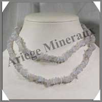 CALCEDOINE BLEUE - Sautoir Baroque - 80 cm - C31083