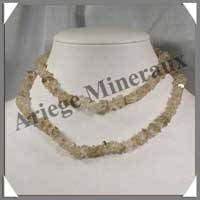 QUARTZ RUTILE - Sautoir Baroque - 80 cm - C31093